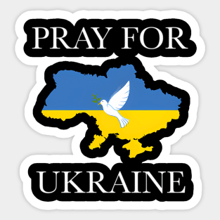 Pray For Ukraine Sticker